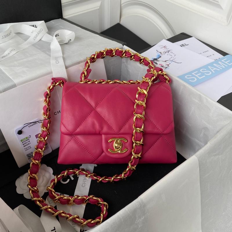 Chanel Handbags AS3498 Sheepskin Rose